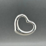 Estate Tiffany & Co. SS Peretti 27mm Open Heart Pendant