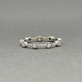 Estate 18K W Gold 0.65ctw H-I/SI1-2 Diamond Eternity Ring