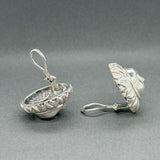 Estate Barry Kieselstein Cord SS Winking Sun Clip On Earrings