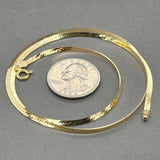 Estate 18K Y Gold 2.27mm 18” Herringbone Chain
