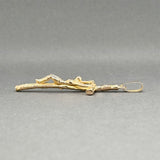 Estate 18K Y Gold 54.98mm Crucifix Pendant