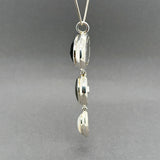 Estate Elle SS Mother of Pearl & Onyx Pendant