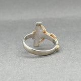Estate 14K TT Gold Crucifix Ring