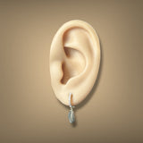 Estate 14K Y Gold 0.06ctw I/SI2 Diamond Feather Earrings
