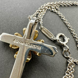 Estate Tiffany & Co. SS 18 Cross Pendant