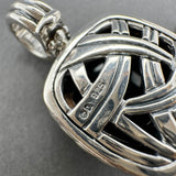 Estate David Yurman SS Onyx & Diamond Albion Enhancer Pendant