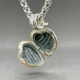 Estate David Yurman SS 18 Heart Locket Pendant