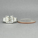 Estate Platinum 5.10ctw I/VVS2-VS1 Diamond Eng. Ring