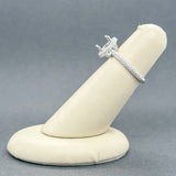 Estate 14K W Gold 0.50ctw H/SI1 Diamond Mounting Ring