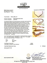 Estate 18K Y Gold 2.10ctw G-H/SI1-2 Diamond Chevron Necklace