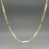 Estate 14K Y Gold 1.8mm 20” Bar Link Chain