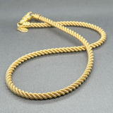 Estate 18K Y Gold 4.8mm 17” Rope Chain