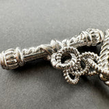 Estate Judith Ripka SS CZ Triple Link Bracelet