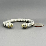 Estate David Yurman SS 14 7mm Cable Classic Cuff Bracelet