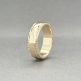 Estate 14K Y Gold 6.86mm Milgrain Ring