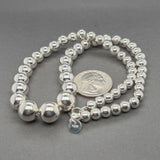 Estate Tiffany & Co. SS Graduated Hardwear Beaded Necklace