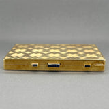 Estate Antique Cartier 18K Y Gold 0.74ctw Sapphire Makeup Compact