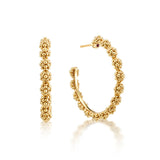 Brass YGP Berry Icon Medium Hoop Earrings