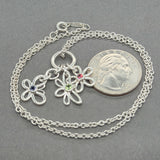 Estate Tiffany & Co. SS 0.37ctw Multigem Dragonfly, Butterfly, & Flower Pendant