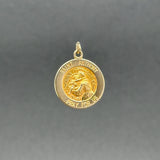 Estate 14K Y Gold Saint Anthony Medal Pendant
