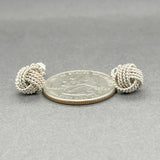 Estate Tiffany & Co. SS Knot Stud Earrings