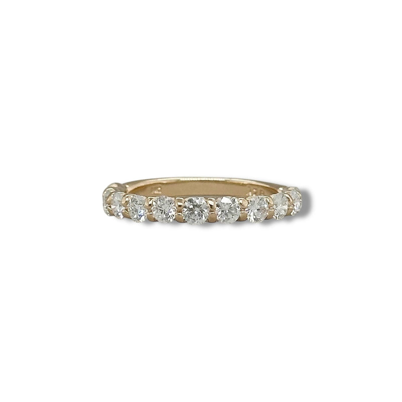 14K Y Gold 1.00ctw  G/I1 11 Diamond Band