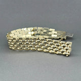 Estate 14K Y Gold Stampado Bracelet