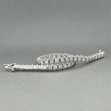 Estate 14K W Gold 2.24ctw I-J/I1-2 Diamond Tennis Bracelet