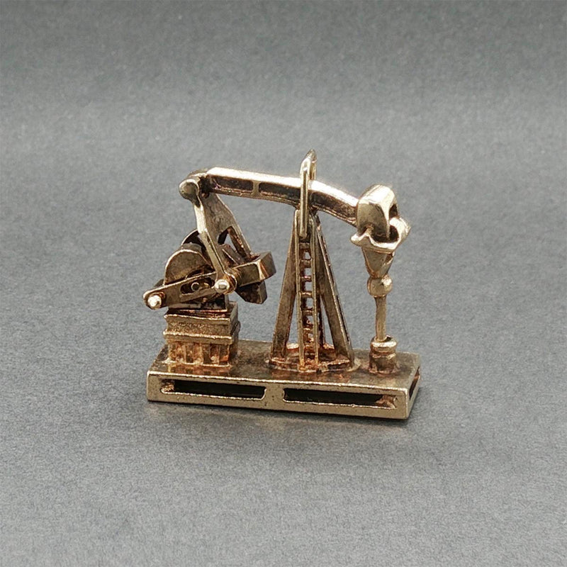 Estate 14K Y Gold Oil Rig Charm