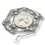 14K W Gold 2.15ct F/VS2 Lab Created Diamond By-The-Yard Necklace