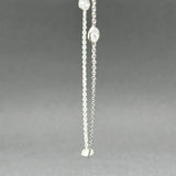 Estate 14K W Gold 1.32ctw H-I/SI1-2 Diamond By The Yard Necklace