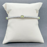 Estate Judith Ripka SS Peridot Bangle Bracelet