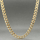Estate 14K Y Gold 5.6mm 23.75” Curb Link Chain