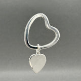 Estate Tiffany & Co. SS Heart Tag Key Ring