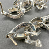 Estate Tiffany & Co. SS Forge Drop Link Earrings