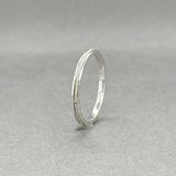 Estate 18K W Gold Coin Edge Ring