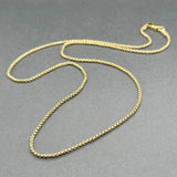 Estate 14K Y Gold 1.35mm 16” Round Box Chain