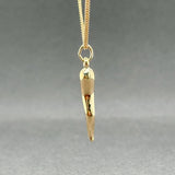 Estate 14K Y Gold Italian Horn Pendant