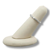 14K W Gold 0.16ctw Brushed Finish Diamond Ring