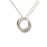 14K Y Gold 0.28ctw G/SI1 Diamonds and 0.28ctw Emerald Circle Pendant