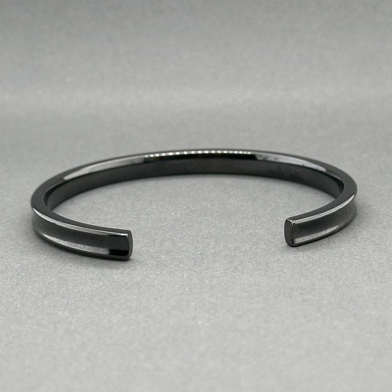 Estate Tiffany & Co. Black Titanium 1837 Cuff Bracelet