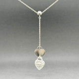 Estate Tiffany & Co. SS Double Heart Mini Pendant