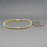 Estate 14K Y Gold 1.53ctw F-G/VS1-2 Lab-Created Diamond Tennis Bracelet