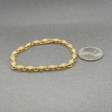Estate 18K Y Gold 1.75ctw F/VS1-2 Diamond Link Bracelet