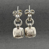 Estate David Yurman SS 0.21ctw I-J/VS2-SI1 Diamond Renaissance Drop Earrings