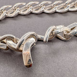Estate Tiffany & Co. SS Forged Chain Bracelet