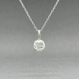 Estate 14K W Gold 0.63ct H/VS1 Diamond Pendant