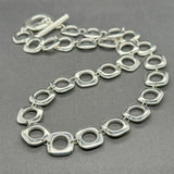 Estate Tiffany & Co. SS Square Cushion Link Necklace