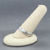 Estate Platinum 5.7mm Satin Stepped Ring