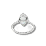 14K W Gold Marquise Shape Bezel Set Solitaire Mounting